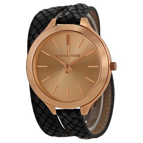 michael kors slim runway leather|michael kors oversized runway watch.